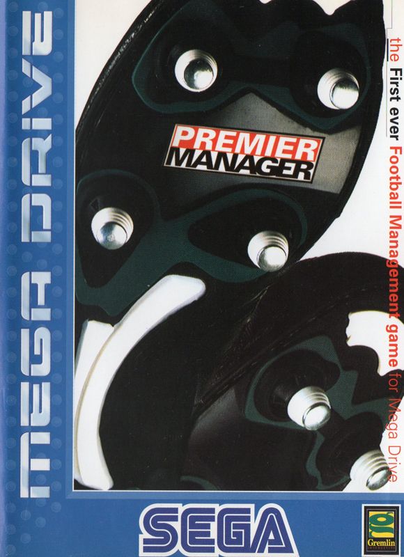 Premier Manager box art for Sega Mega Drive